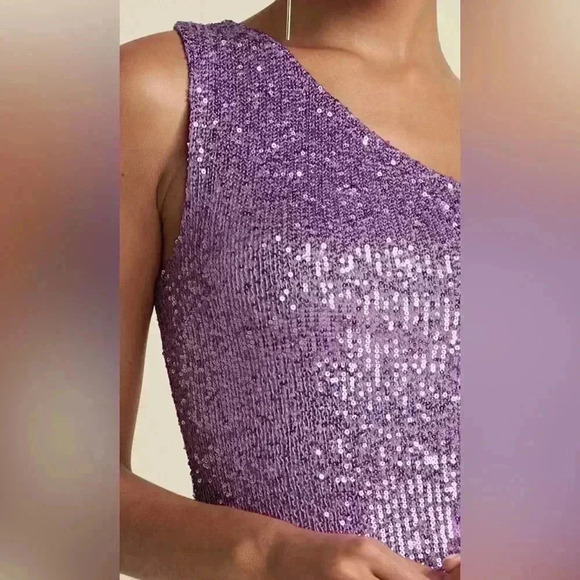 One-Shoulder Sequin Dress - Picture 4 of 16